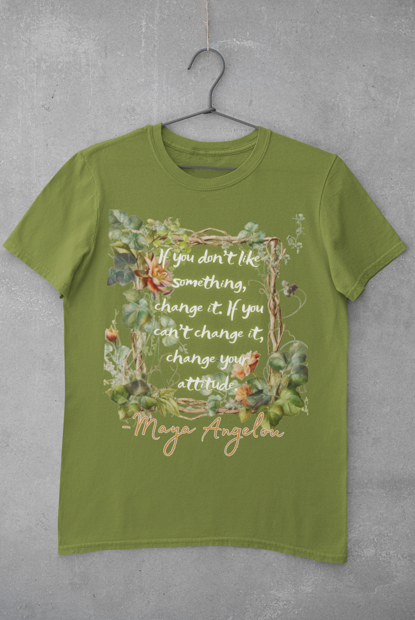 Maya Angelou - Change your Attitude Tee