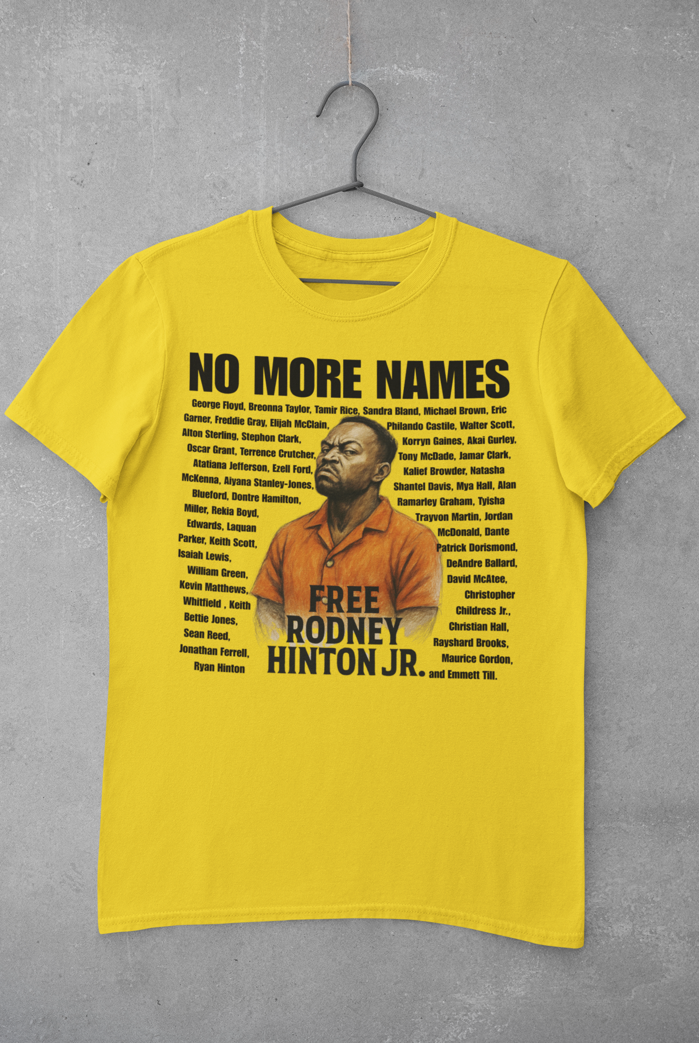 No More Names – Free Rodney Hinton Jr. Tee