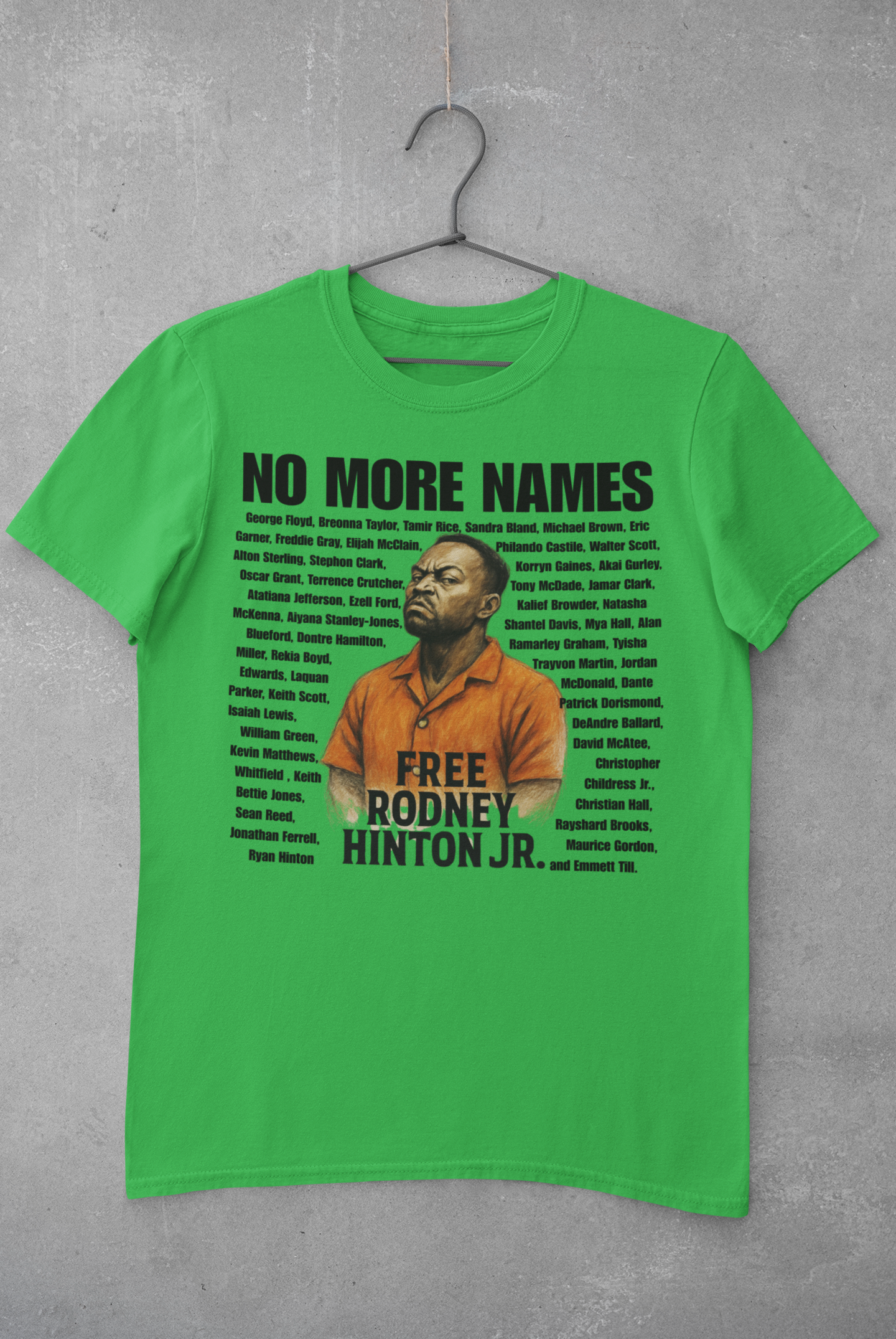 No More Names – Free Rodney Hinton Jr. Tee
