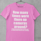 How many times were there no cameras around? Tee